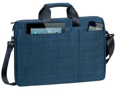 Сумка для ноутбука 15.6" RivaCase 8335 Blue синя водоотталкивающая противоударная с ремнем на плечо (8335-BLU-Case)