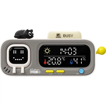 Годинник-монітор температури та вологості ATuMan/Duka MOOD A Retro Pixel Style Smart Temperature and Humidity Clock Pendant