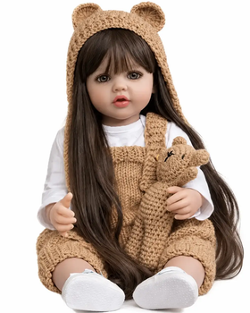 Реалістична Кукла Реборн 55 см повністю вінілова Doll Reborn Baby К0100226