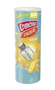 Чипсы Crunchips Stackers с солью, 175 г