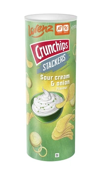 Чипсы Crunchips Stackers со вкусом сметаны и лука, 175 г