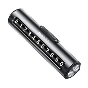 Автовізитка тимчасова карта паркування Yesido C202 Number Plate black