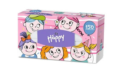 Салфетки бумажные универсальные Bella Baby Happy 150 шт.