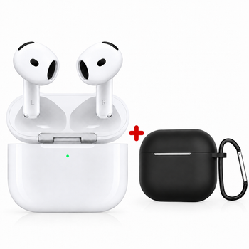 Беспроводные наушники A.Pods 4 с шумопоглощением (Чип Bluetrum ANC) + Чехол Silicone Case в подарок