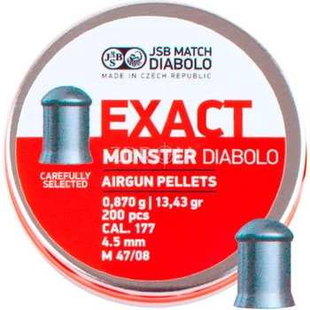 Кульки JSB Diabolo Exact Monster (4.52 мм, 0.87 г, 200 шт.)