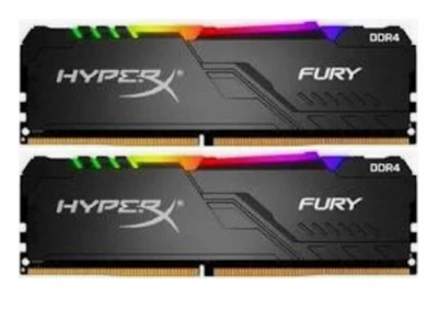 Оперативная память для ПК Kingston HyperX Fury RGB DDR4 32GB (2x16GB) 2666MHz UDIMM PC4-2666 (HX426C16FB3AK2/32)