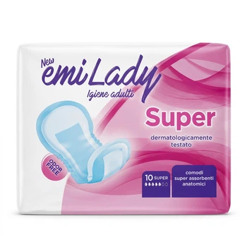 Женские урологические прокладки Emi Lady Super (5 капель) 10 шт.