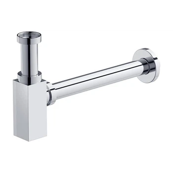 Сифон для умывальника,квадратный,хром CERSANIT S951-717