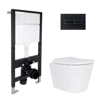 Комплект инсталляция с унитазом ML Ultra Quiet 520x365x365 Standard QTAP SCORPIO QTSCOML26W4962451704