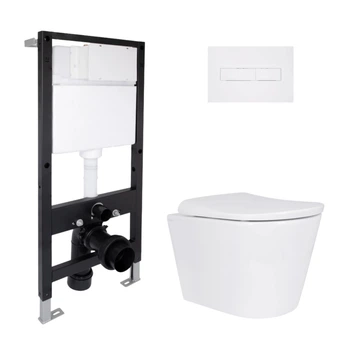 Комплект инсталляция с унитазом ML Ultra Quiet 490x365x325 Standard QTAP SCORPIO QTSCOML26W4962251697