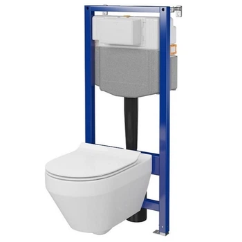 Комплект унитаз с инсталляцией QF CREA CLEANON CERSANIT AQUA S701-807