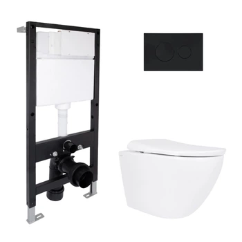 Комплект инсталляция с унитазом ML Ultra Quiet 490x365x325 Standard QTAP ROBIN QTROBML26W4962151671