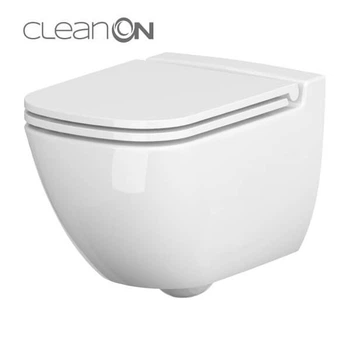 Сет 741 унітаз підвісеий CASPIA NEW CLEAN ON з сидінням слім дюропласт мікроліфт CERSANIT CASPIA K701-103