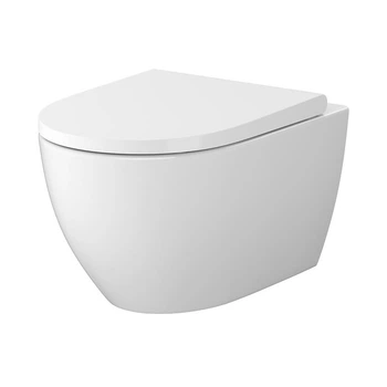SET B875 ZEN PRO STREAM ON овальний з сидіннями duroplast LARGA SLIM WRAP з плавними вигинами і функцією простого зняття одним CERSANIT S701-719