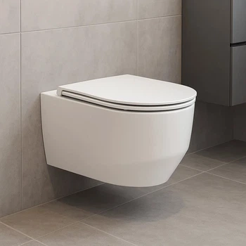 3030140W ART 3.0 Унітаз підвісний безобідковий з кришкою soft-close, Vortex Flush, білий матовий (1 сорт) DEVIT 3030140W