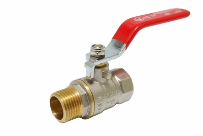 Кран шаровый 1/2" ВН, ручка красная, 605 Valve J.G.