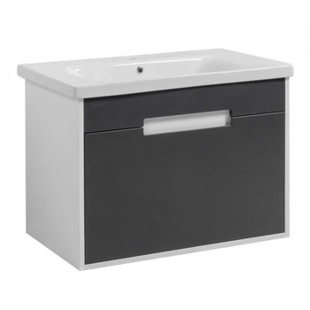 Тумба Петра ТП-2 з умивальником Еліз 80 підвісна Д білий корпус
