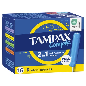 Тампони Tampax Compak Regular з аплікатором 16 шт