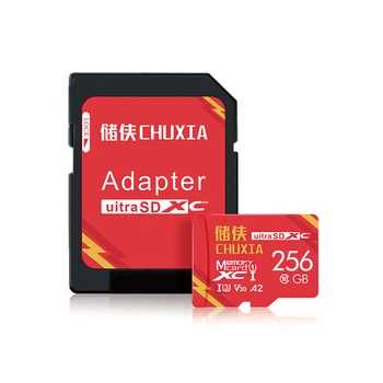 Карта памяти Chuxia TR3 microSDXC 256GB Class 10 UHS-I U3 V30 A2 + картридер