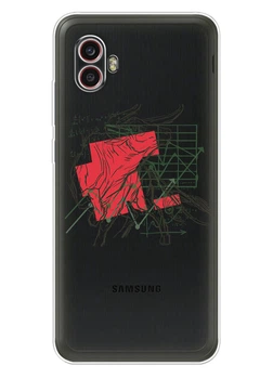 Силиконовый прозрачный чехол для Samsung Galaxy XCover 6 Pro / 7 Pro с рисунком - Время быков на рынке