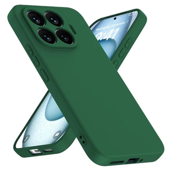 Чохол Fiji Full Soft Premium для Xiaomi 17T Pro протиударний бампер із мікрофіброю Dark Green