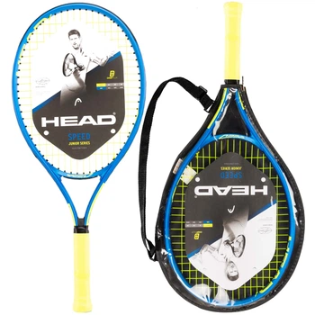 Ракетка для большого тенниса детская HEAD Speed Junior 230354-SC06 6-8лет 23" (графит, 23 дюймов, вес 215гр, синий)