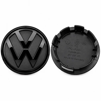Колпачок для дисков Volkswagen 3B7601171 65 мм 56 мм заглушка на диск фольцваген черный