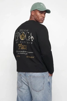 Світшот Salamanca з принтом Jack&Jones чорний 3XL (sw-jj-007-black-3274)