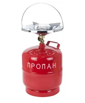 Газовый баллон на 8 литров с туристической горелкой