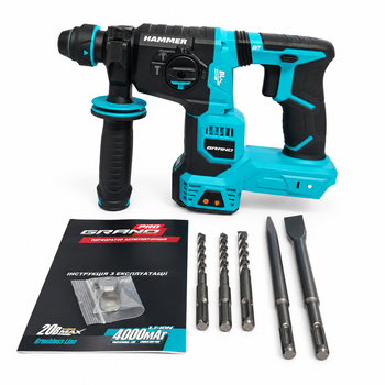 Аккумуляторный перфоратор GRAND CHD-262/HS 20 В Brushless SDS-plus 3 Дж в кейсе без АКБ и ЗУ