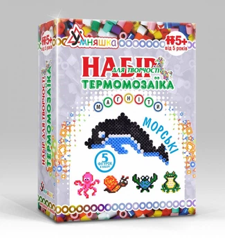 Набор для творчества магниты из термомозаики морские ТМ Умняшка ТМ-003
