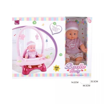 Дитяча лялька пупс BAELLAR 13999 зі стільчиком 33 см