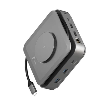 Док станція USB-C 10-в-1 (HDMI/PD/USB-A/USB-C/LAN) (JCD3199-N)