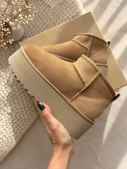 Уггі UGG Classic Ultra Mini 5 см платформа Chestnut каштанового кольору розмір 37