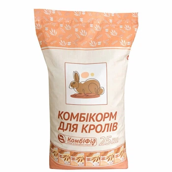 Комбикорм для кролей Комби Ребит с 30 дней | Гранулированный корм для кроликов с травяной мукой | Полнорационный корм