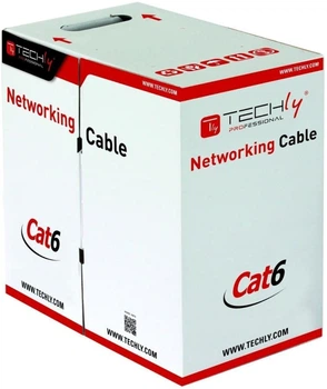 Патч-корд TECHly Cat 6 U-UTP 305 m Grey (8054529022823)