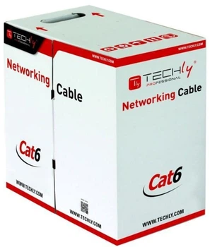 Patchcord TECHly Cat 6 U-UTP 305 m Grey (8054529028139)