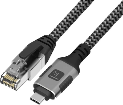 Кабель TECHly Cat 6 F-UTP USB Type C - RJ-45 3 m Black (8059018369724)