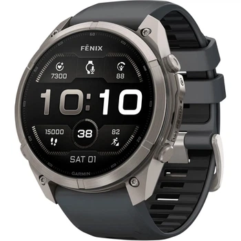 Смарт-годинник Garmin Fenix 9 Pro 51mm Titanium with Graphite/Black Silicone Band (010-04337-25/26) [177392]