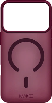 Чохол для смартфона Apple iPhone 18 Pro/17 Pro MAKE Aura Magnet Burgundy (MCLAM-AI18P/17PRD)
