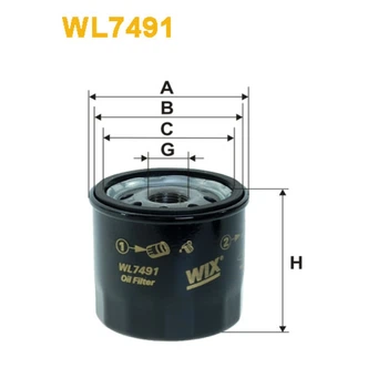 Фильтр масла WIX FILTERS Chevrolet Aveo, Spark