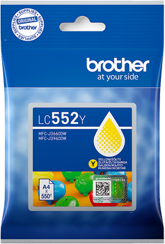 Картридж струменевий Brother LC552Y жовтий (LC552Y)