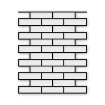 Многоразовый трафарет 76×91 см, 5 мм — под кирпич Немецкий римский RF 240×65 мм, кладка ложковая 1/2, декоративная штукатурка стен