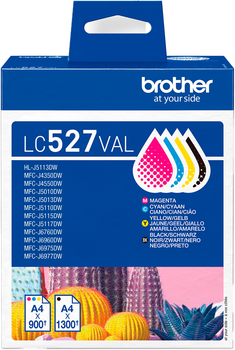 Картридж струменевий Brother LC527VAL чорний/блакитний/пурпуровий/жовтий (LC527VAL)