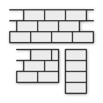 Многоразовый трафарет 85×34 см + 2 откоса, 5 мм — под брусчатку Клинкерная брусчатка 200×100 мм, мощение и бетон