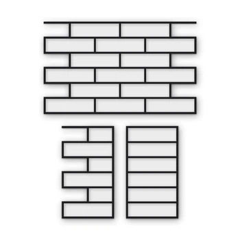 Многоразовый трафарет 76×46 см + 2 откоса, 3 мм — под кирпич Немецкий римский RF 240×65 мм, декоративная штукатурка стен