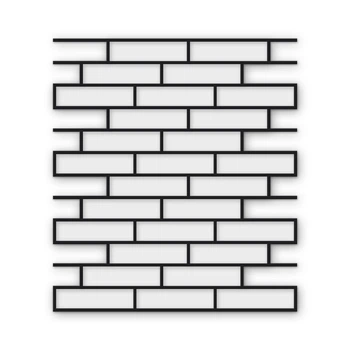 Многоразовый трафарет 76×85 см, 5 мм — под плитку Узкая ручная плитка 60×240 мм, декоративная штукатурка стен