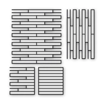 Многоразовый трафарет 83×91 + 83×46 см + 2 откоса, 3 мм — под кирпич Roman Wienerberger 400×40 мм, декоративная штукатурка стен