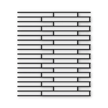 Многоразовый трафарет 79×91 см, 3 мм — под кирпич Roman Ecru 510×40 мм, кладка фламандская, декоративная штукатурка стен