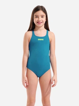 Підлітковий суцільний купальник для басейну для дівчинки Arena Team Swimsuit Swim Pro Solid 004762-668 152 см Бірюзовий (3468337873075)